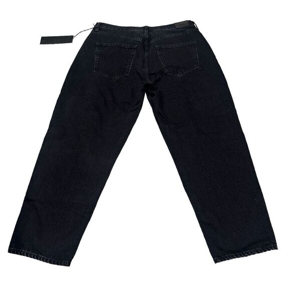 NWT Edwin Anthropologie Anderson Ankle Black Straight Leg Denim High Waist Jeans - Picture 4 of 8
